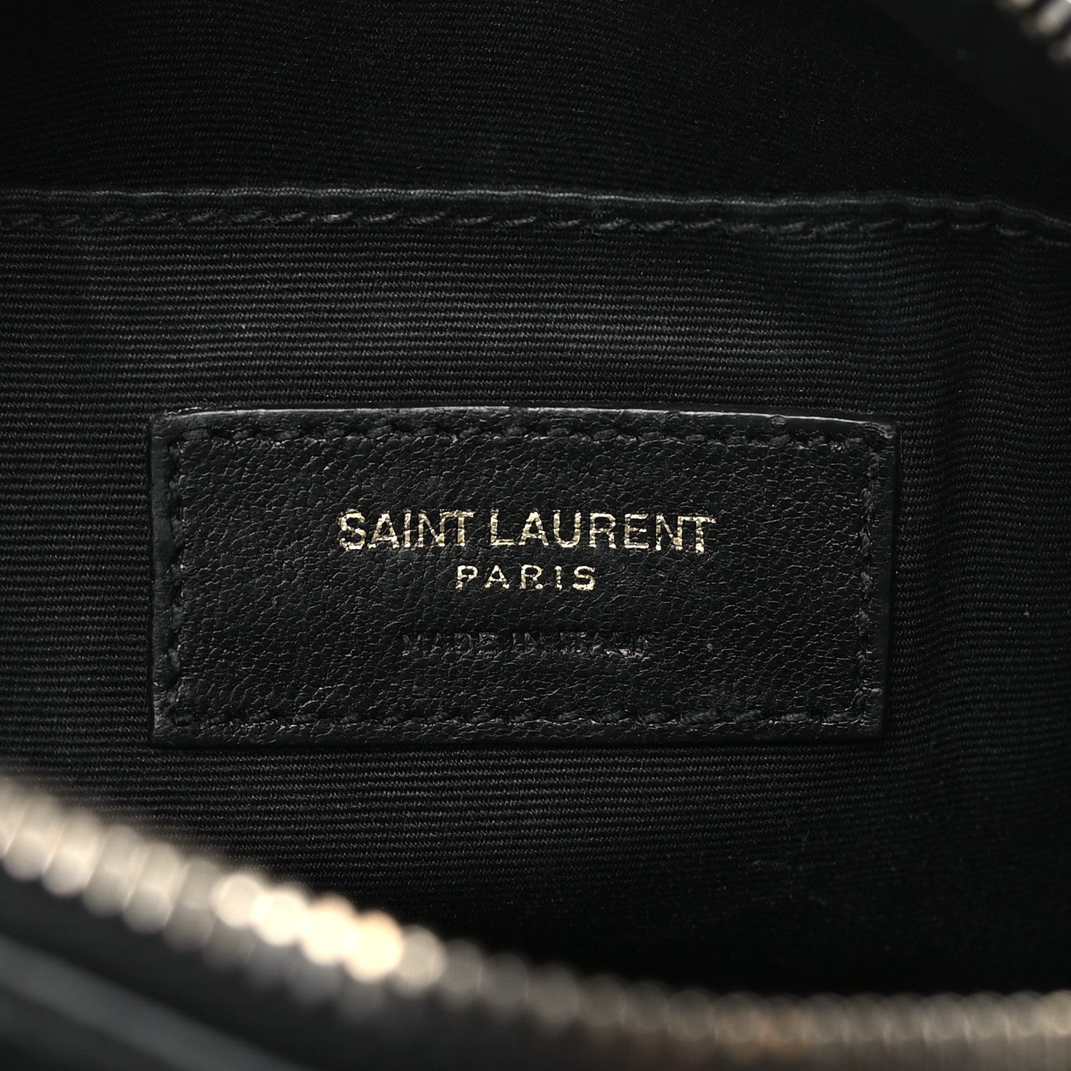 Saint Laurent Calfskin Matelasse Monogram Lou Camera Bag Black 5 of 9