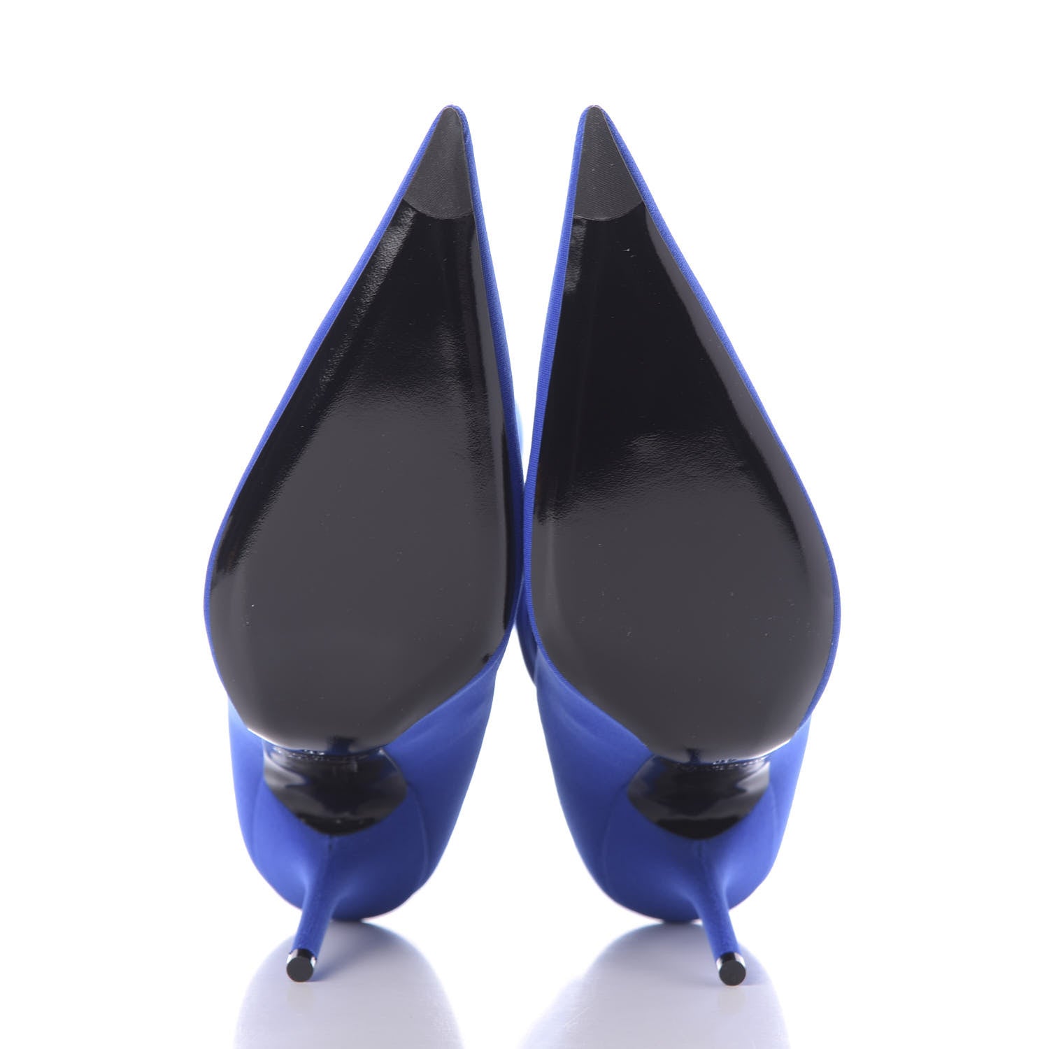 Balenciaga Jersey Crepe Pointed Toe Knife Booties 40 Bleu Sapphir 6 of 8