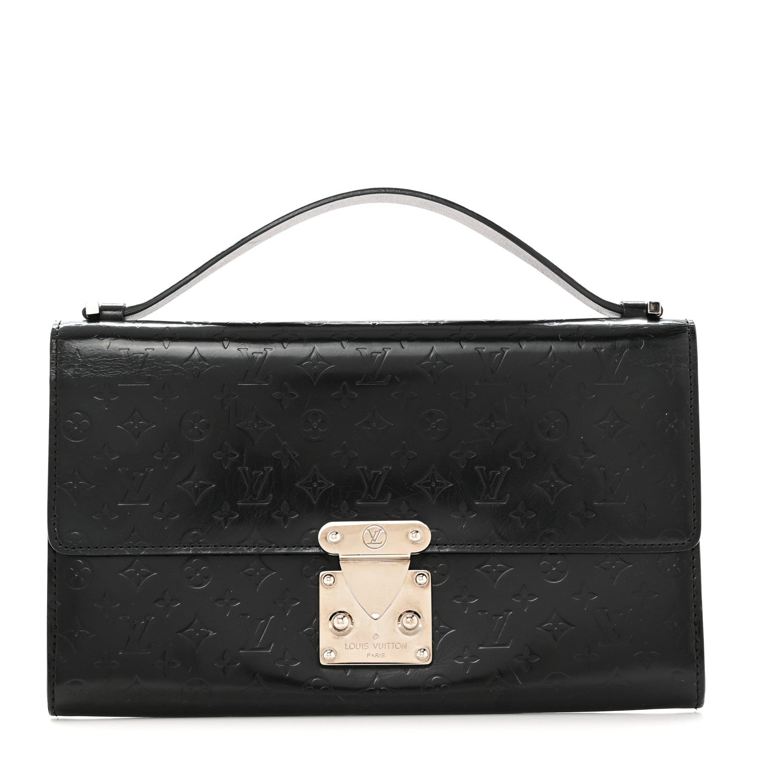 Louis Vuitton Monogram Glace Anouchka Pochette MM Black 1 of 6