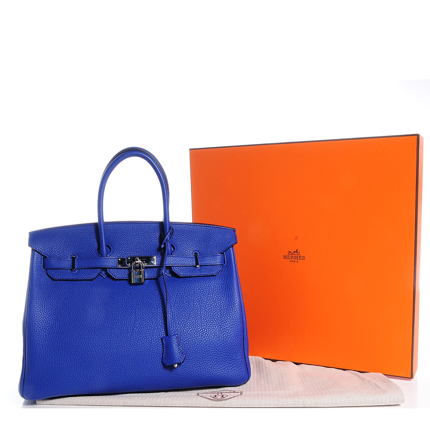 Hermes Togo Birkin 35 Bleu Electrique 5 of 21