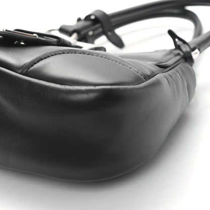 Prada Nappa Soft Padded Re-Edition 2002 Moon Bag Black 8 of 8
