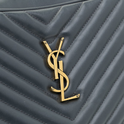 Saint Laurent Calfskin Matelasse Monogram Lou Camera Bag Dark Smog 10 of 12