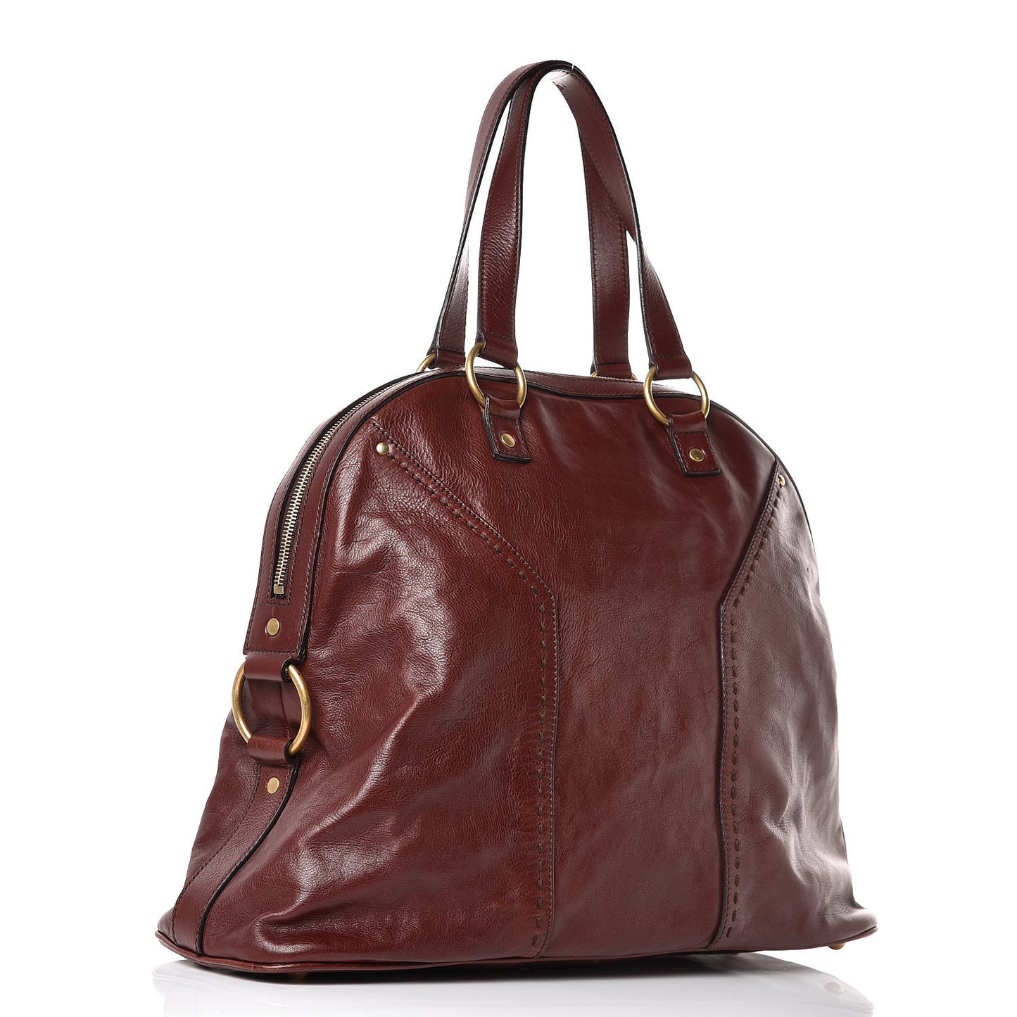 Calfskin Oversized Muse Bordeaux