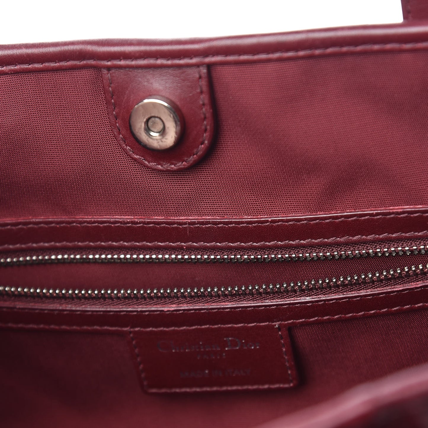 Coated Canvas Cannage Medium Panarea Tote Burgundy