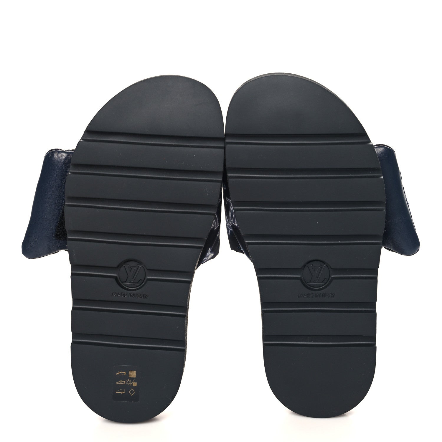 Louis Vuitton Nylon Monogram Womens Pool Pillow Comfort Mules 39 Navy Blue 6 of 9