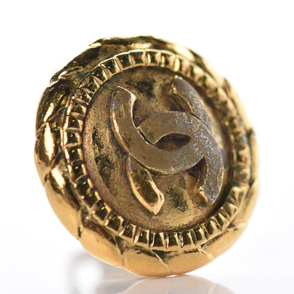 Chanel CC Quilted Clip On Earrings Gold 3 of 5