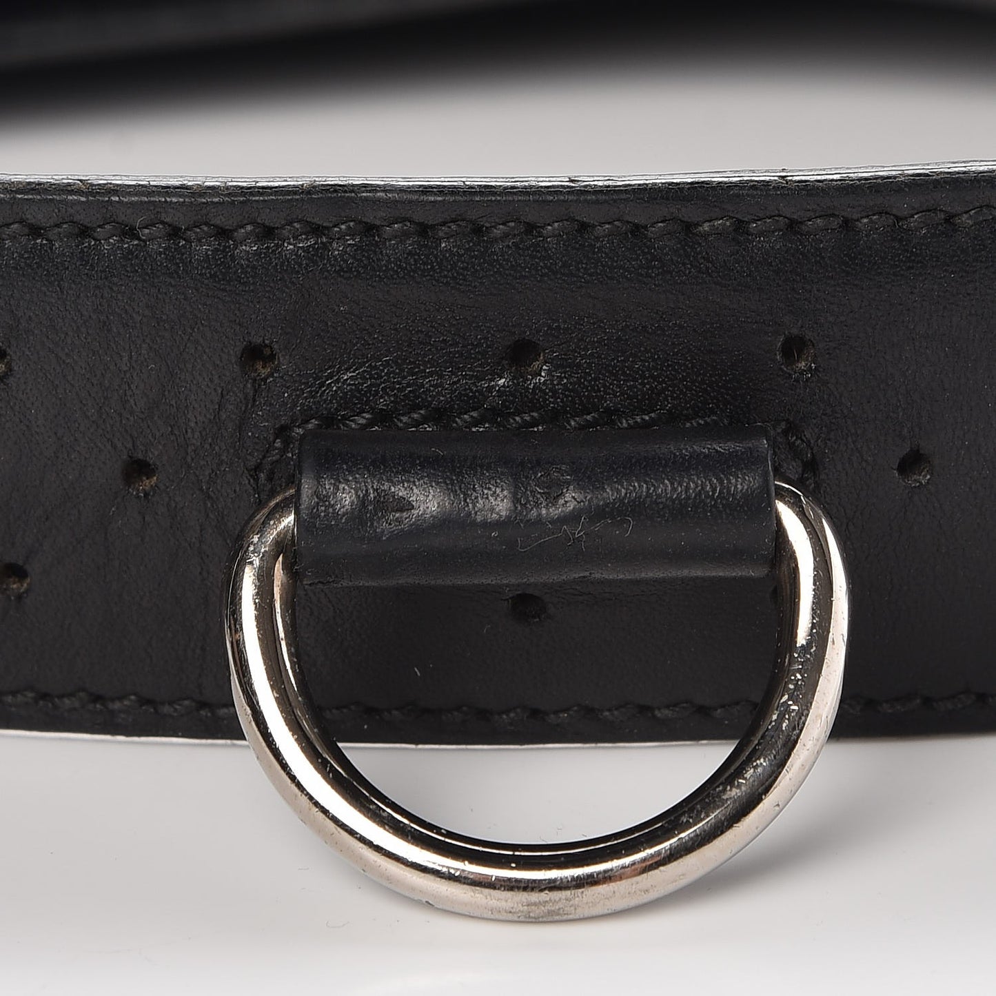Canvas GG Reins Shoulder Bag Black