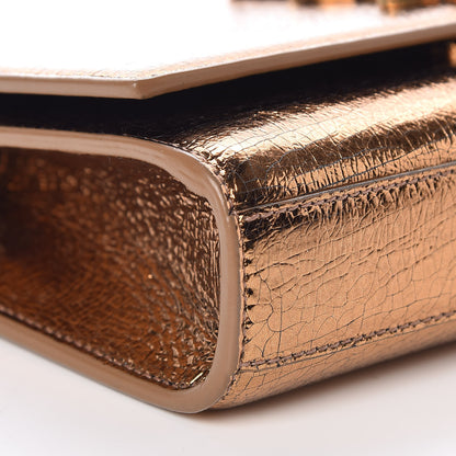 Saint Laurent Metallic Calfskin Small Classic Monogram Kate Satchel Bronze 7 of 10