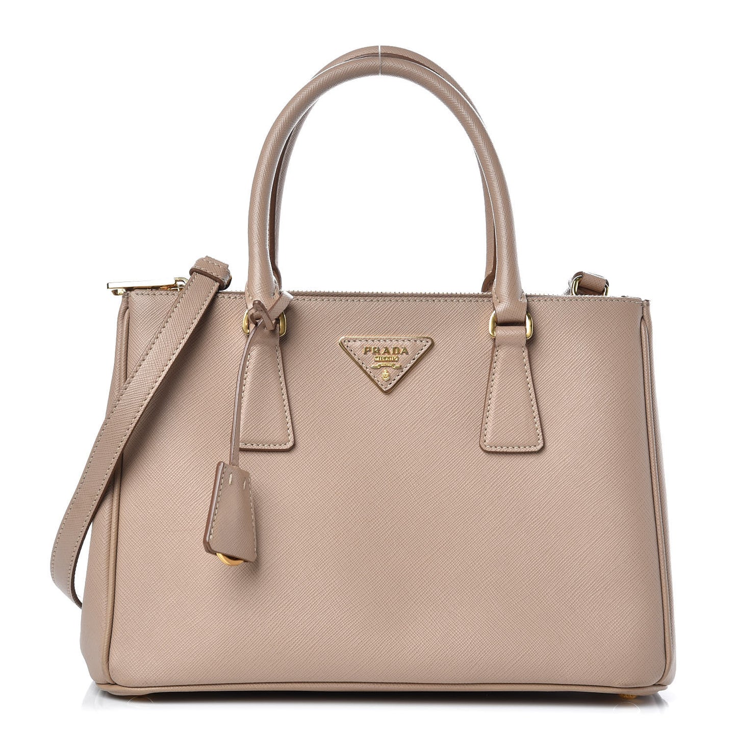 Saffiano Small Galleria Double Zip Tote Cammeo
