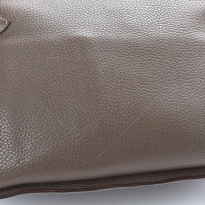 Hermes Taurillon Clemence Jypsiere 34 Etoupe 8 of 11
