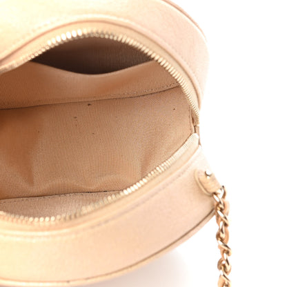 Chanel Iridescent Caviar Quilted Round Clutch With Chain Beige 5 of 8