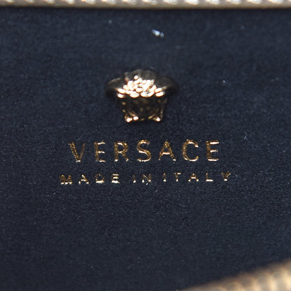 Versace Patent Embossed Medusa Evening Clutch Bag Gold 6 of 8