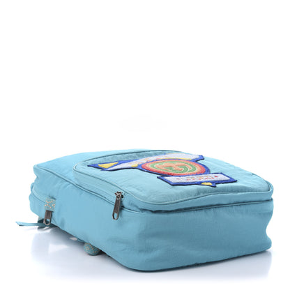 Gucci Nylon Twill 80s Logo Patch Backpack Lago 3 of 9