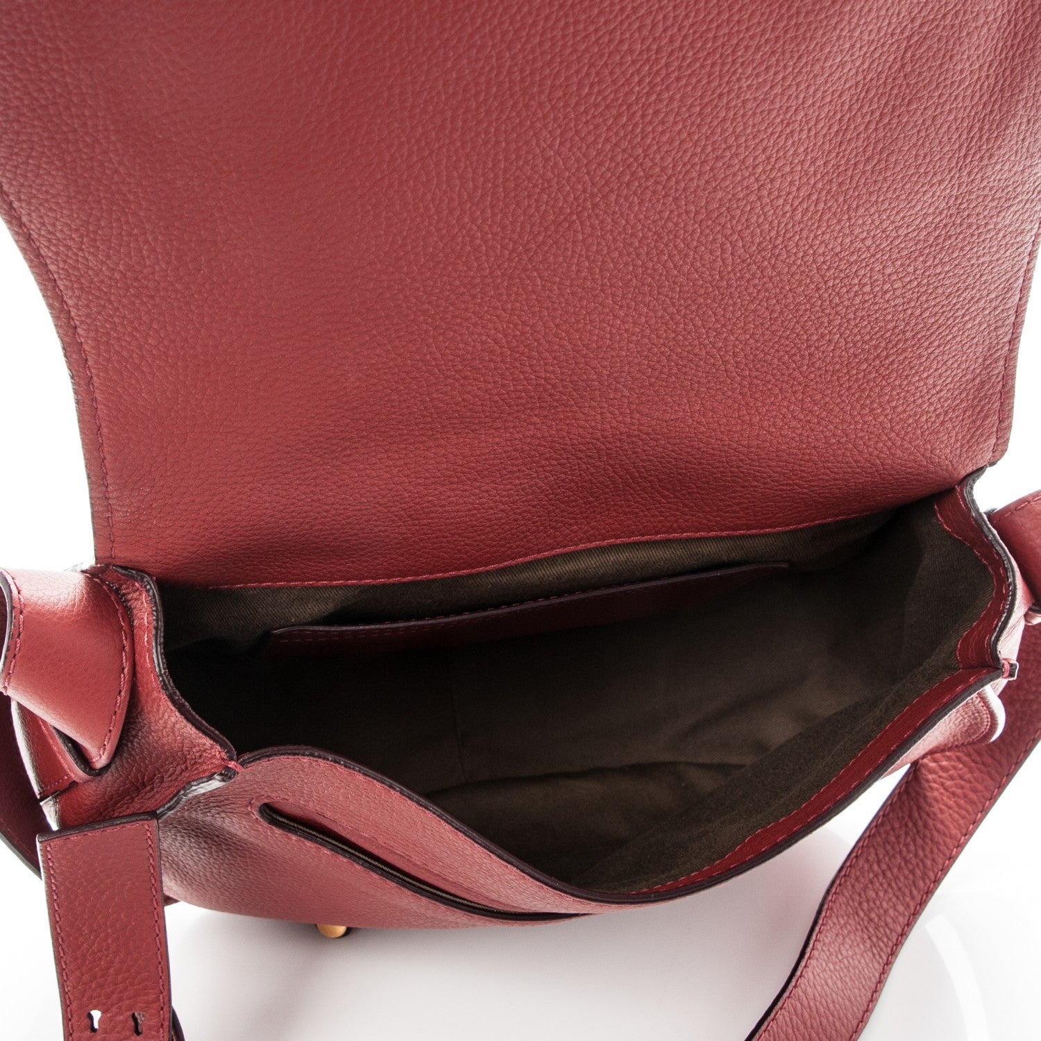 Chloe Calfskin Medium Marcie Round Crossbody Bag Berry Cupcake 5 of 6
