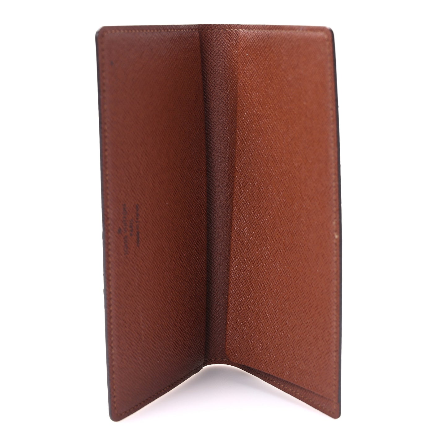 Monogram Simple Checkbook Holder Wallet Cover
