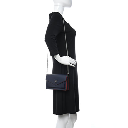 Louis Vuitton Soft Calfskin My Lockme Chain Pochette Marine Rouge 2 of 10