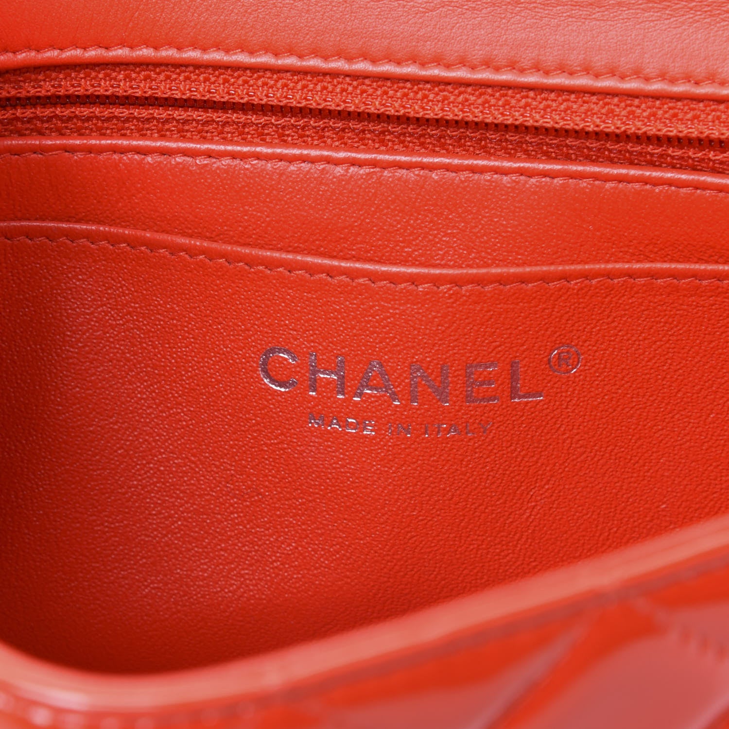Chanel Patent Calfskin Quilted Mini Rectangular Flap Red 7 of 10