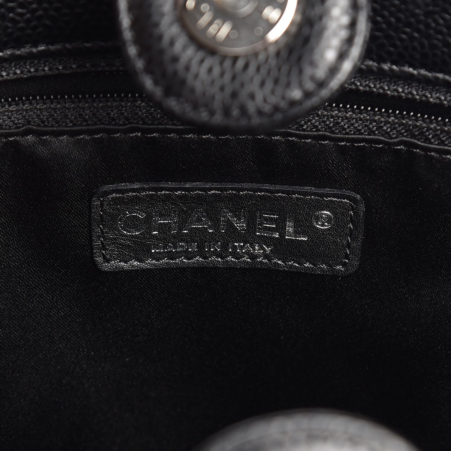 Chanel Caviar Quilted Petit Shopping Tote PST Black 6 of 9