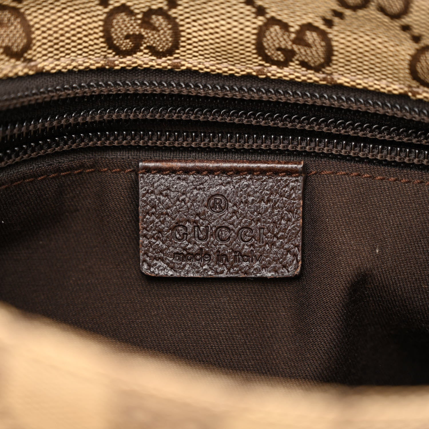Gucci Monogram Web Small Flat Messenger Bag Brown 6 of 10