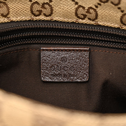 Gucci Monogram Web Small Flat Messenger Bag Brown 6 of 10