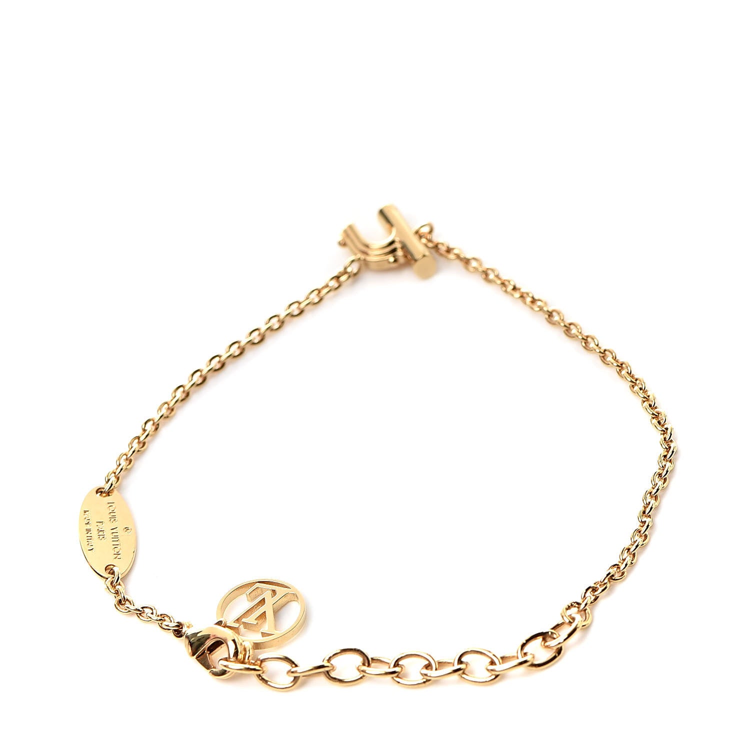 Louis Vuitton LV And Me Letter H Bracelet Gold 3 of 6
