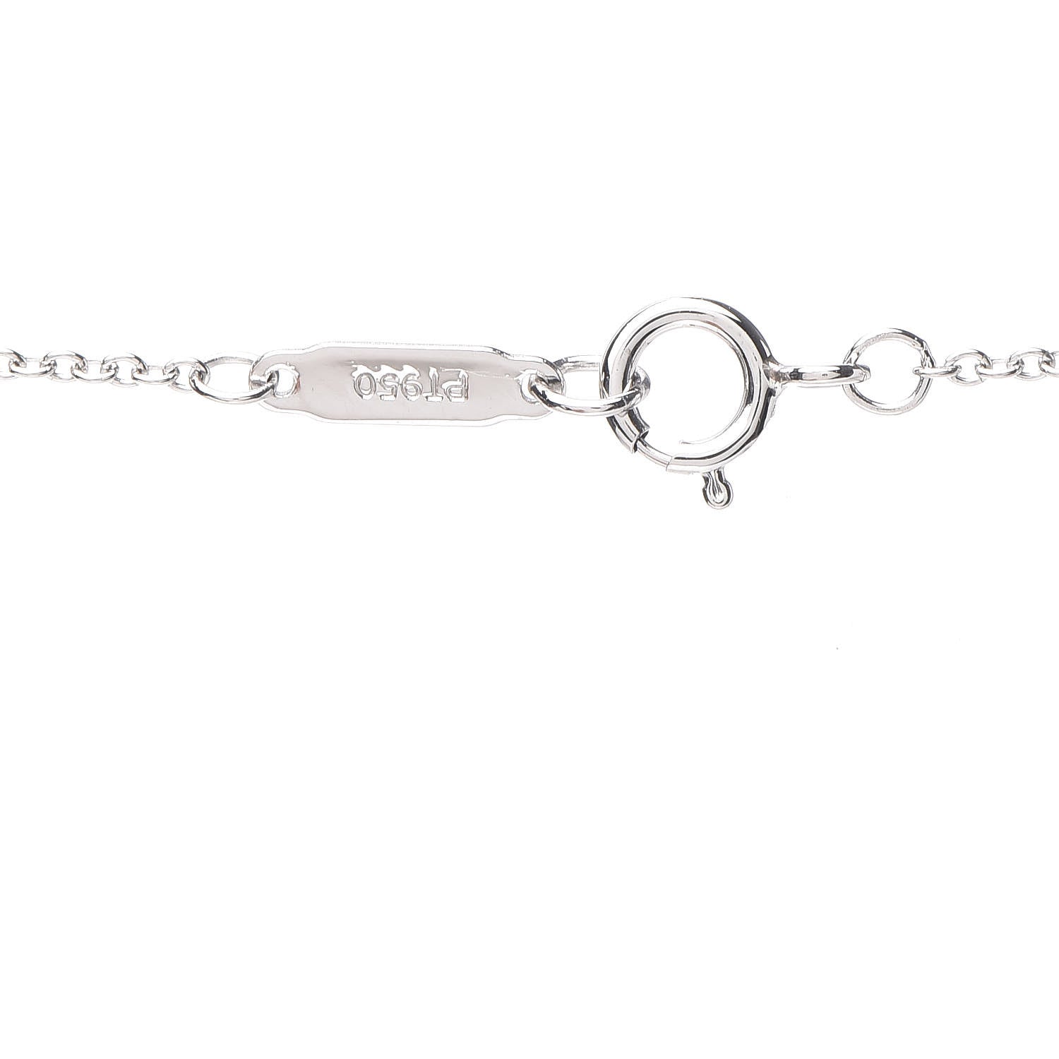 Tiffany Platinum Diamond Large Cross Pendant Necklace 7 of 8