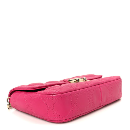 Christian Dior Lambskin Cannage Miss Dior Promenade Pouch Fuchsia 4 of 10