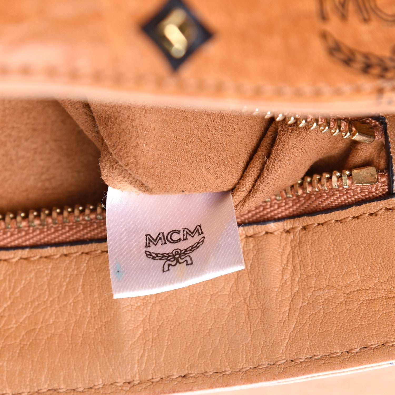 MCM Visetos Crossbody Flap Messenger Cognac 6 of 16