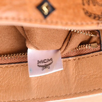 MCM Visetos Crossbody Flap Messenger Cognac 6 of 16