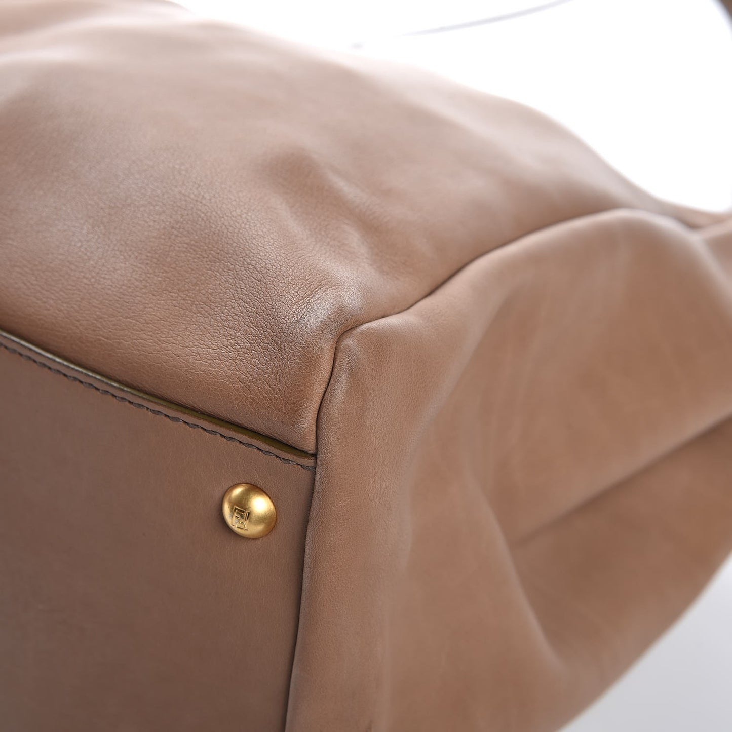 Vitello Saddle Large Peekaboo Iconic Satchel Moro