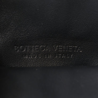 Bottega Veneta Lambskin BV Trine Clutch Black 6 of 8