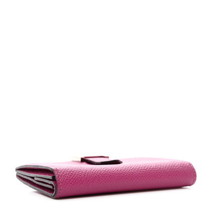 Hermes Epsom Mini Bearn Wallet Rose Pourpre 4 of 12
