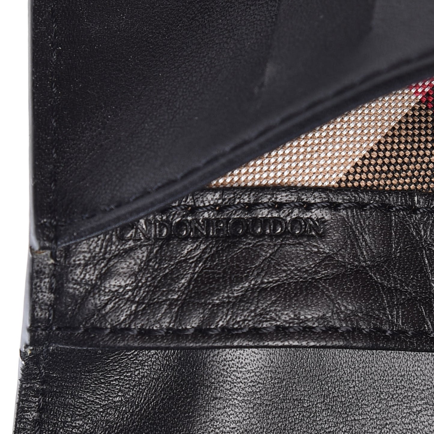 Grained Calfskin Zip Wallet Black