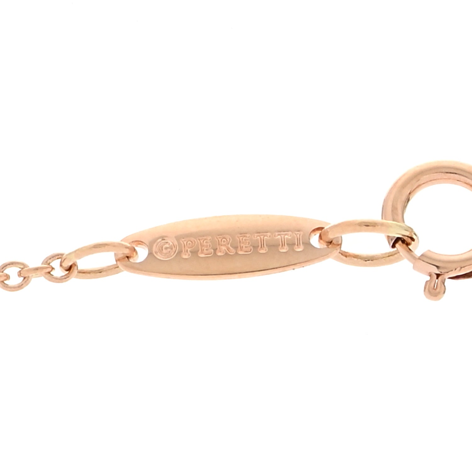 Tiffany 18K Rose Gold 9mm Elsa Peretti Bean Pendant Necklace 5 of 7