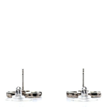 Chanel Crystal CC Earrings Silver 3 of 4