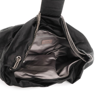 Chanel Satin Large Bow Bag Black 5 of 7