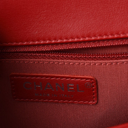 Chanel Lambskin Quilted New Medium Boy Flap Red 6 of 8