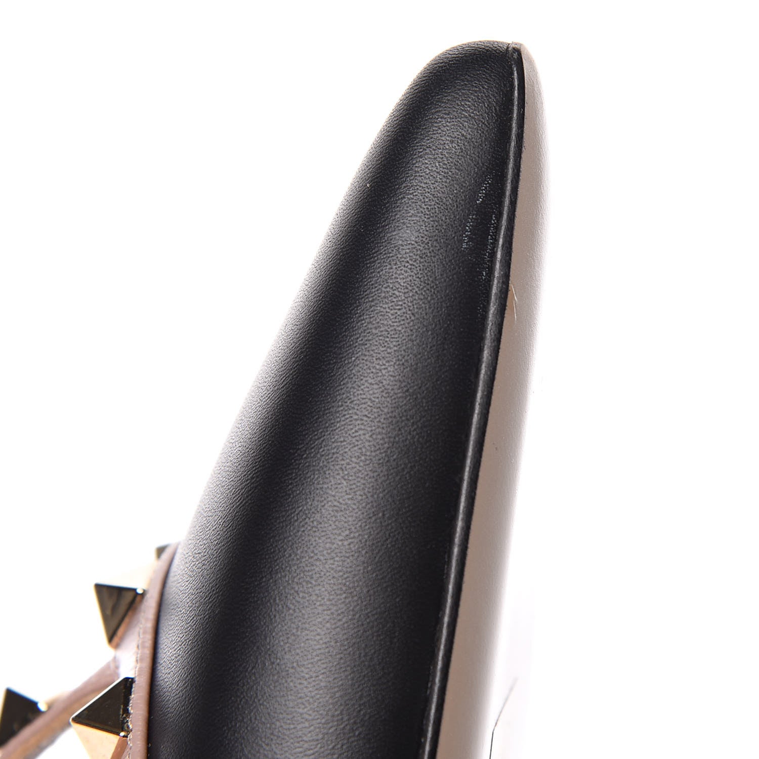 Valentino Garavani Calfskin Nappa Rockstud Ankle Strap 65mm Pumps 38 Black Poudre 8 of 9