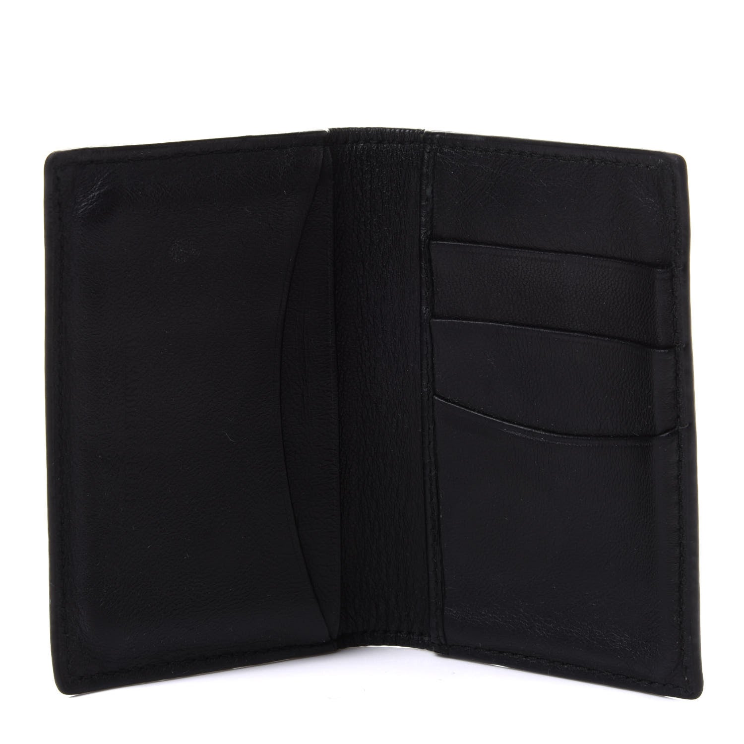 Alexander McQueen Grained Calfskin Skull Card Holder Black 5 of 8