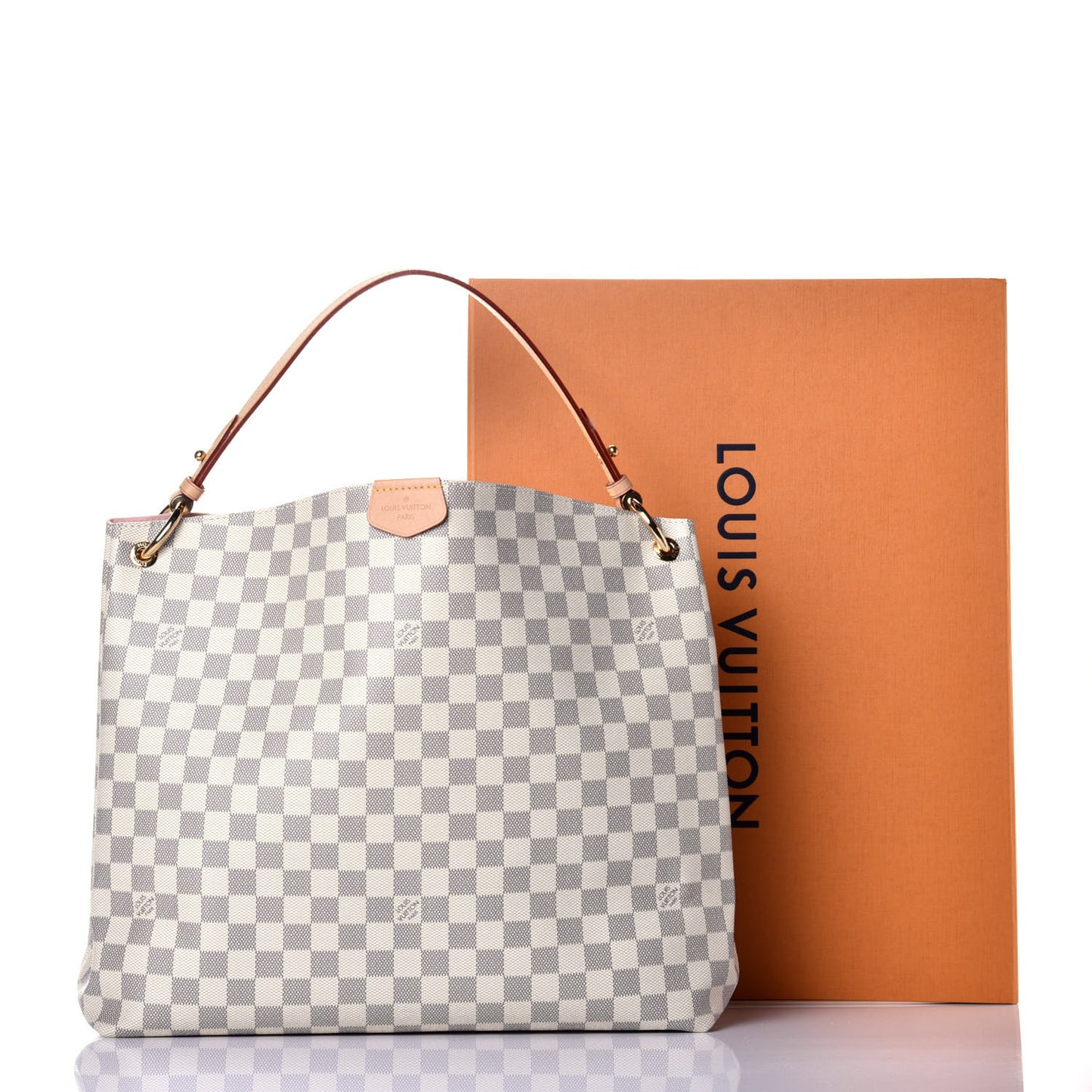 Damier Azur Graceful MM Rose Ballerine