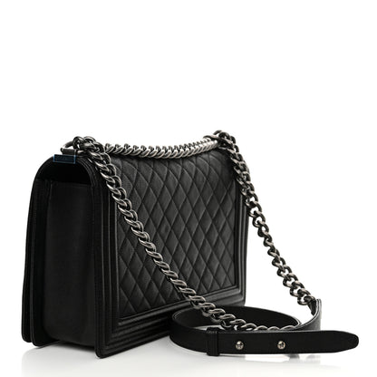 Chanel Caviar Quilted New Medium Boy Flap Black 3 of 11