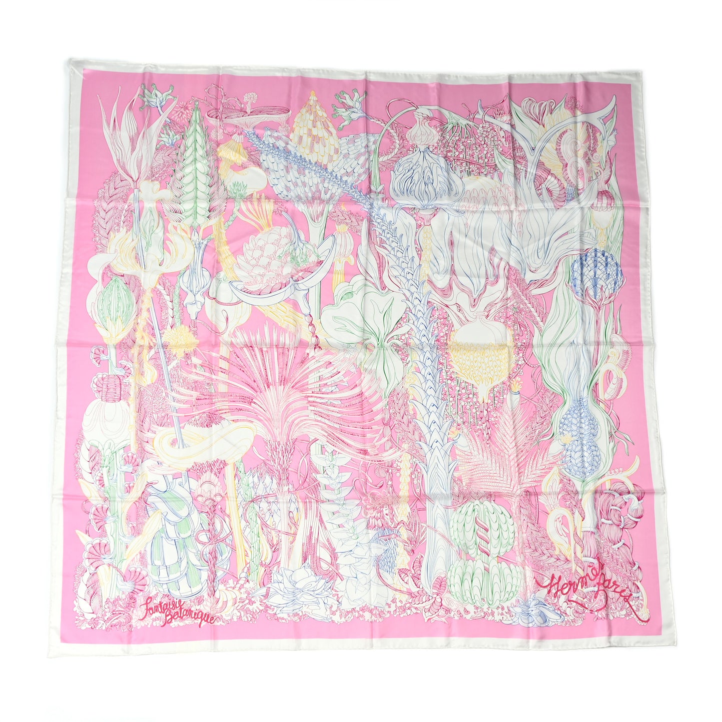 Silk Fantaisie Botanique Shawl 140
