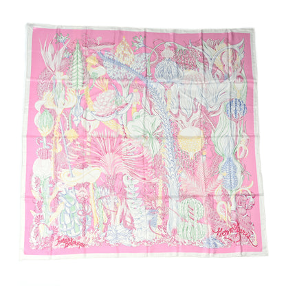 Hermes Silk Fantaisie Botanique Shawl 140 1 of 5