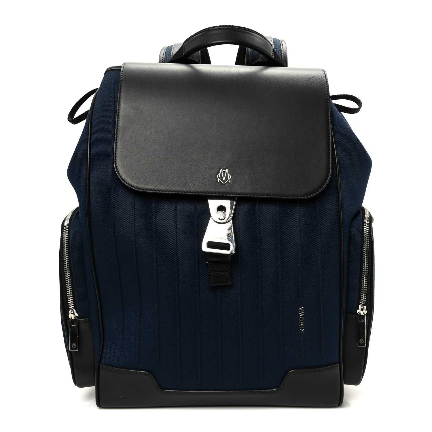 Rimowa Canvas Calfskin Never Still Large Backpack Navy 1 of 8
