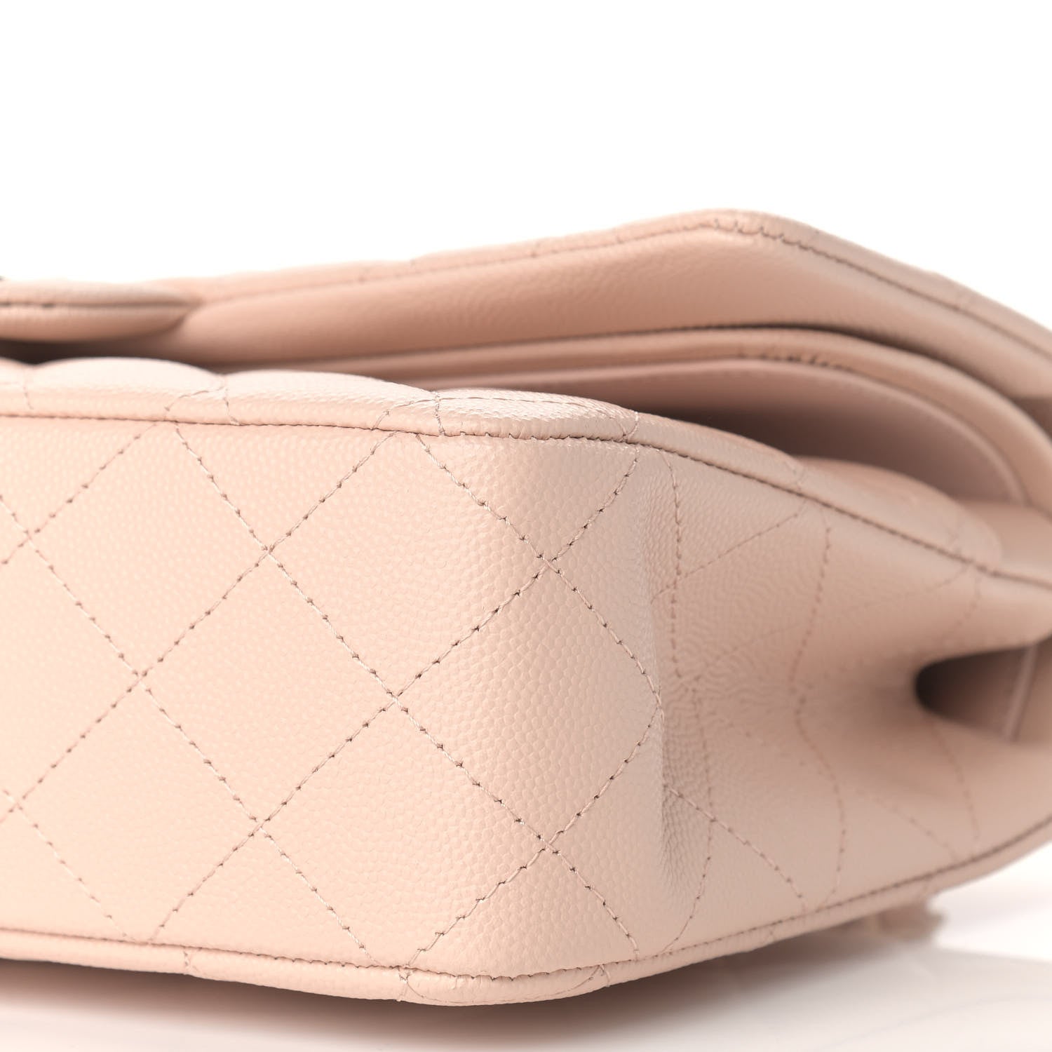 Chanel Caviar Quilted Medium Double Flap Light Beige 9 of 9