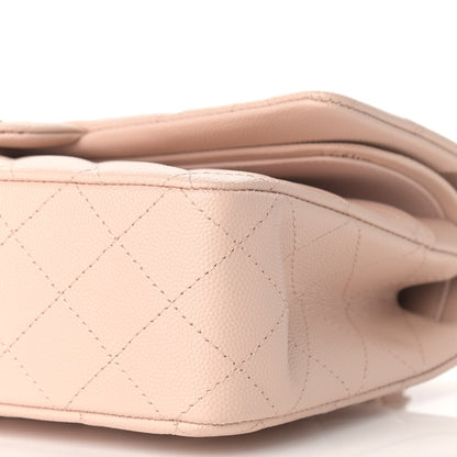 Chanel Caviar Quilted Medium Double Flap Light Beige 9 of 9