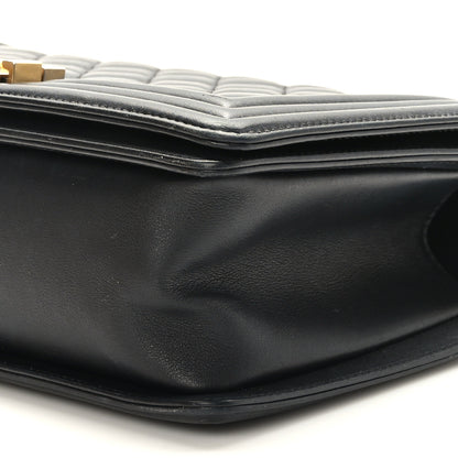 Chanel Calfskin Quilted Medium Boy Flap Black 9 of 9