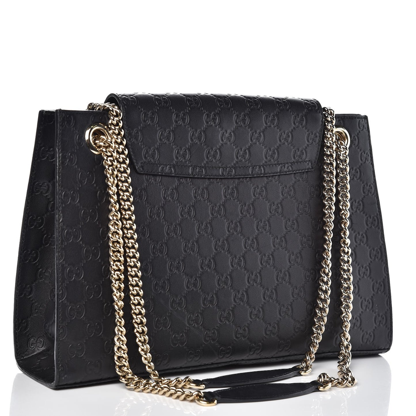 Guccissima Large Emily Chain Shoulder Bag Black