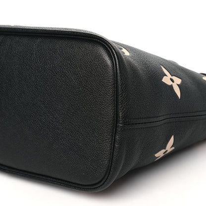 Louis Vuitton Empreinte Monogram Giant Neverfull MM Black Beige 10 of 11