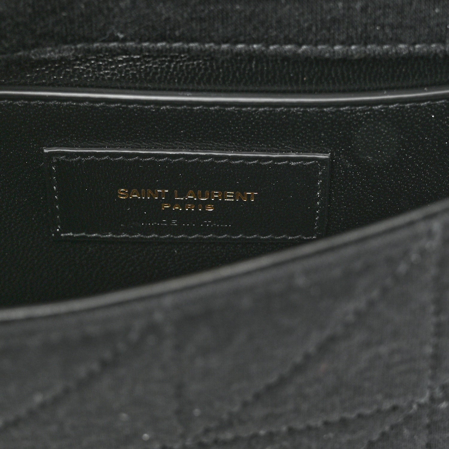 Saint Laurent Jersey Wool Patchwork Monogram Medium Jamie Baguette Black 6 of 9
